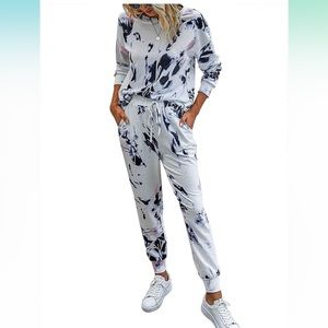 Sz small tie die lounge wear set NWOT